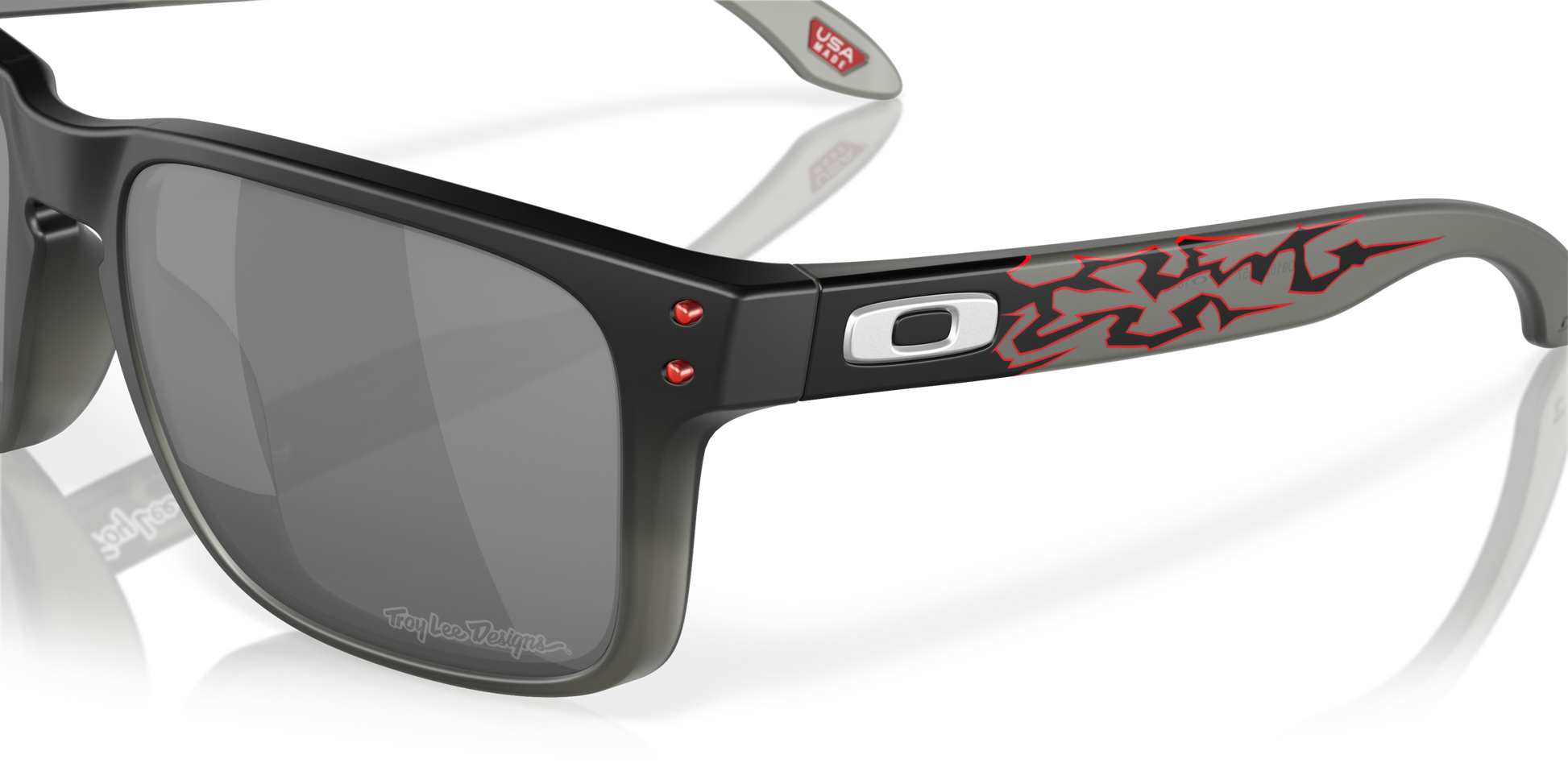 [Prizm Black Lenses, Troy Lee Designs Black Fade Frame]