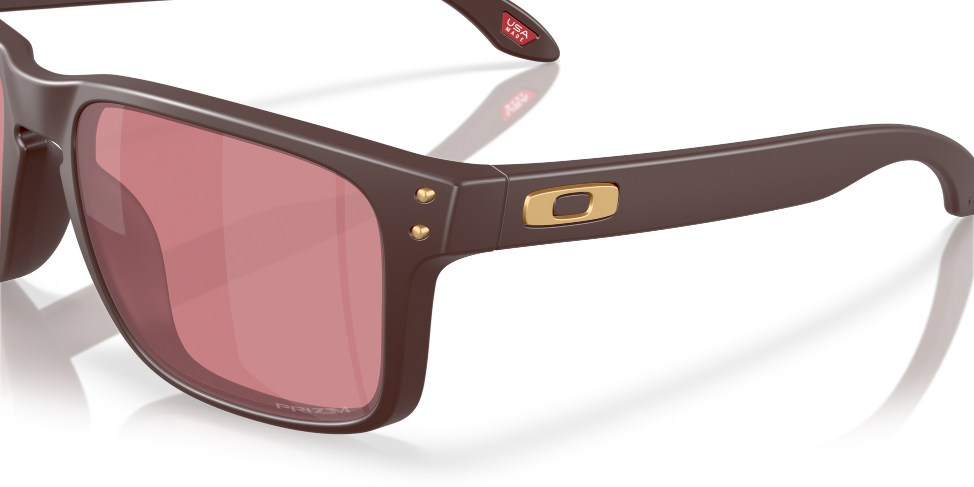 [Prizm Dark Golf Lenses, Matte Grenache Frame]