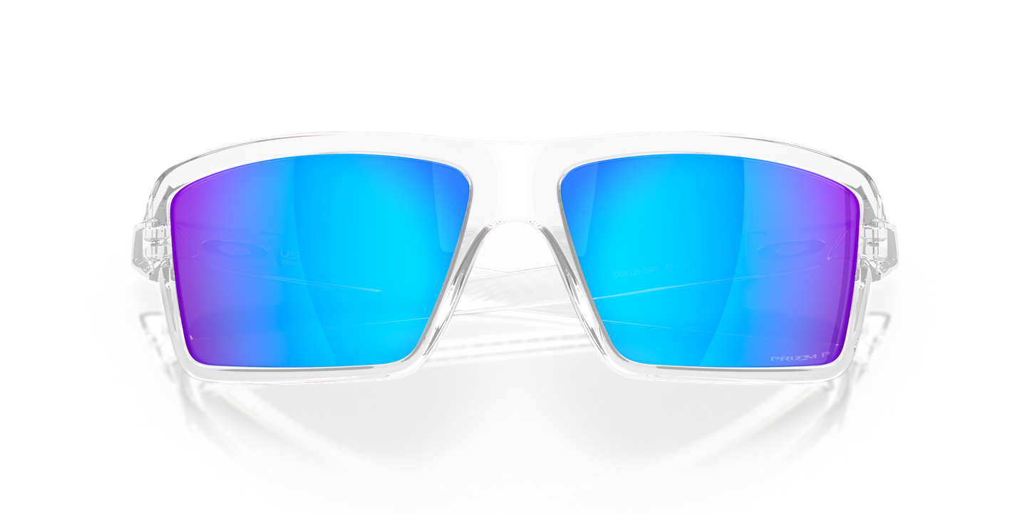 [Prizm Sapphire Polarized Lenses, Polished Clear Frame]