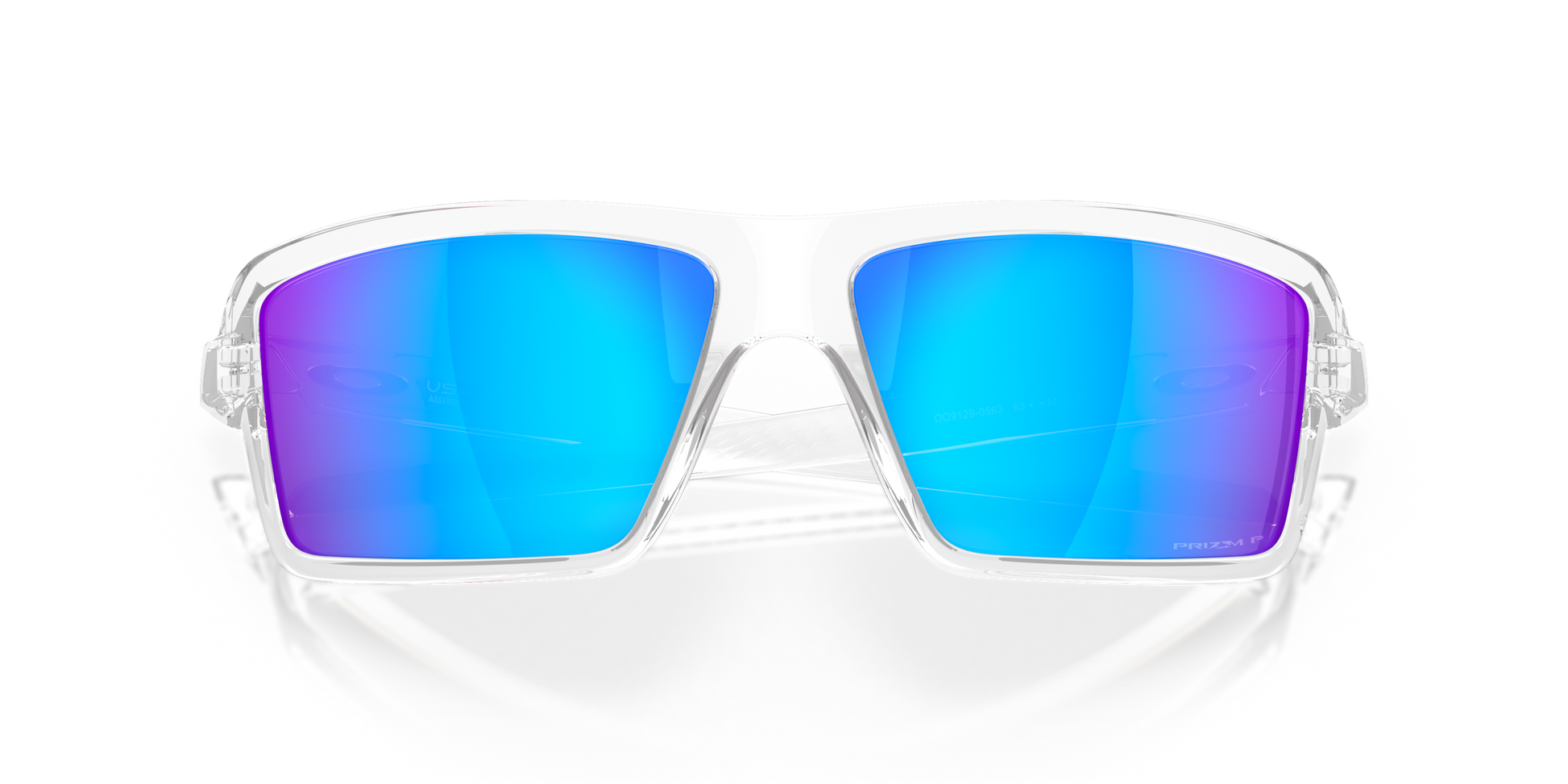 [Prizm Sapphire Polarized Lenses, Polished Clear Frame]