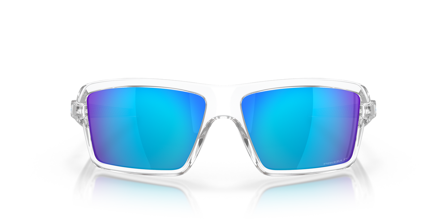 [Prizm Sapphire Polarized Lenses, Polished Clear Frame]