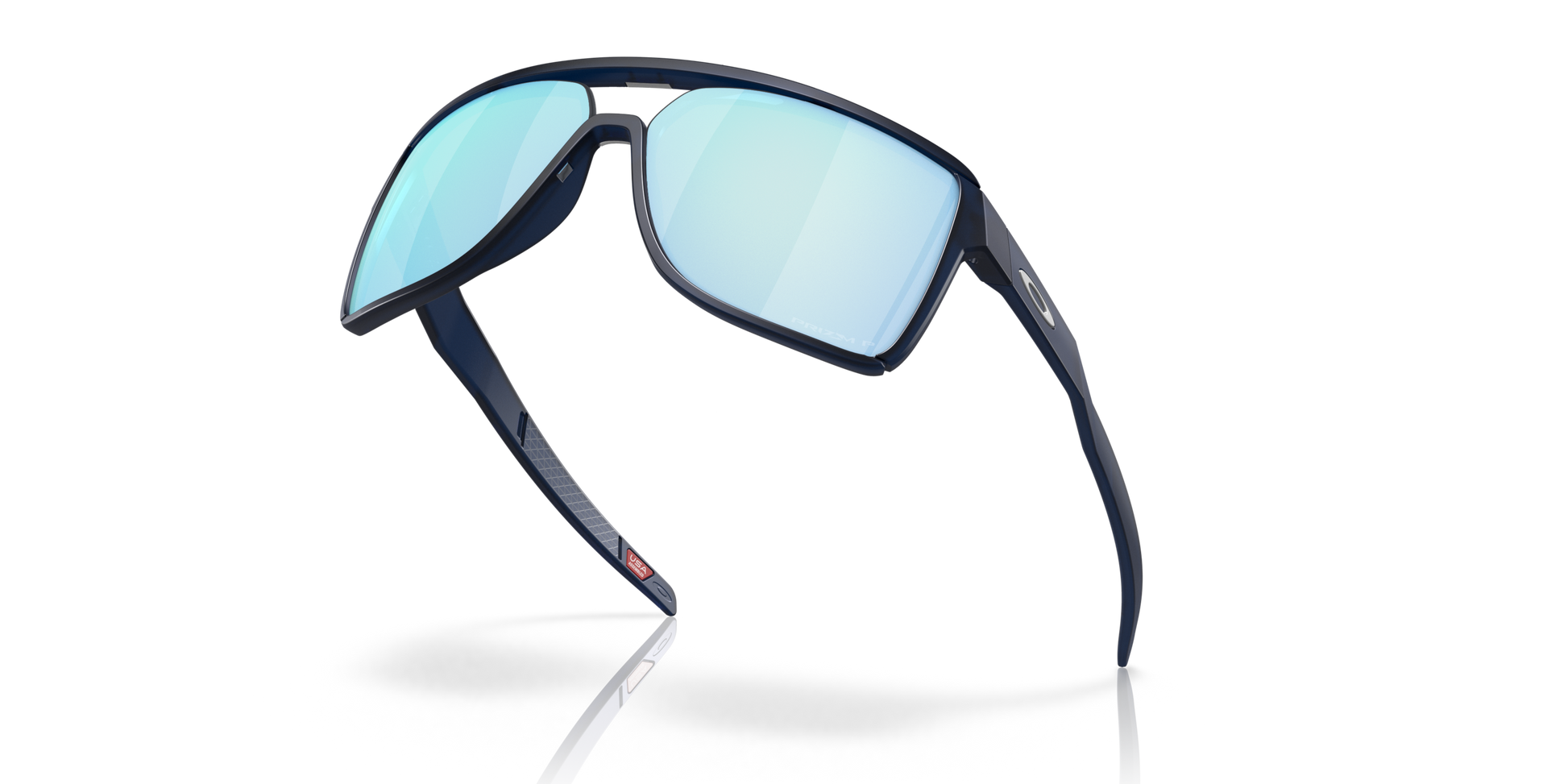 [Prizm Deep Water Polarized Lenses, Matte Translucent Blue Frame]