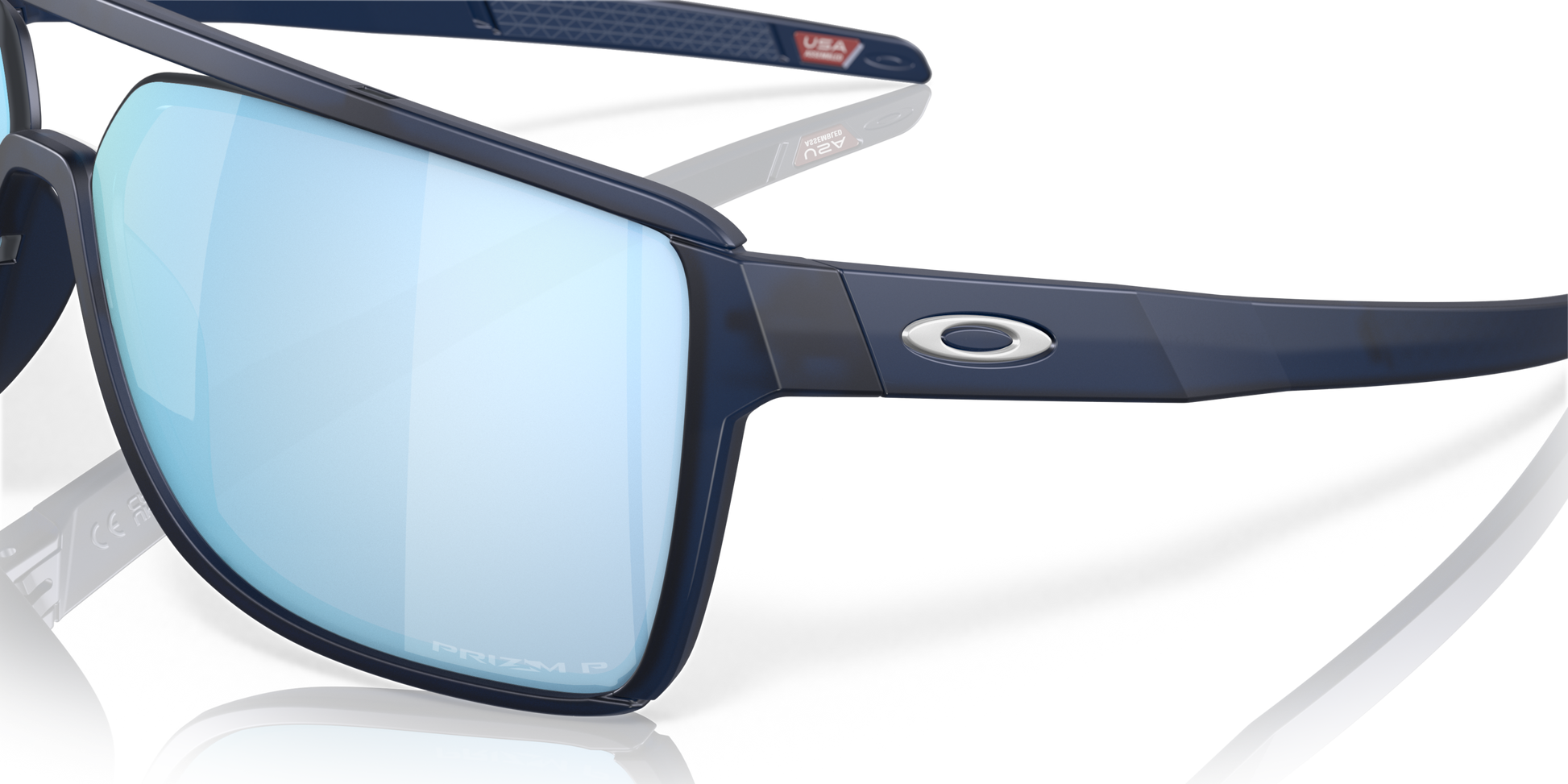 [Prizm Deep Water Polarized Lenses, Matte Translucent Blue Frame]
