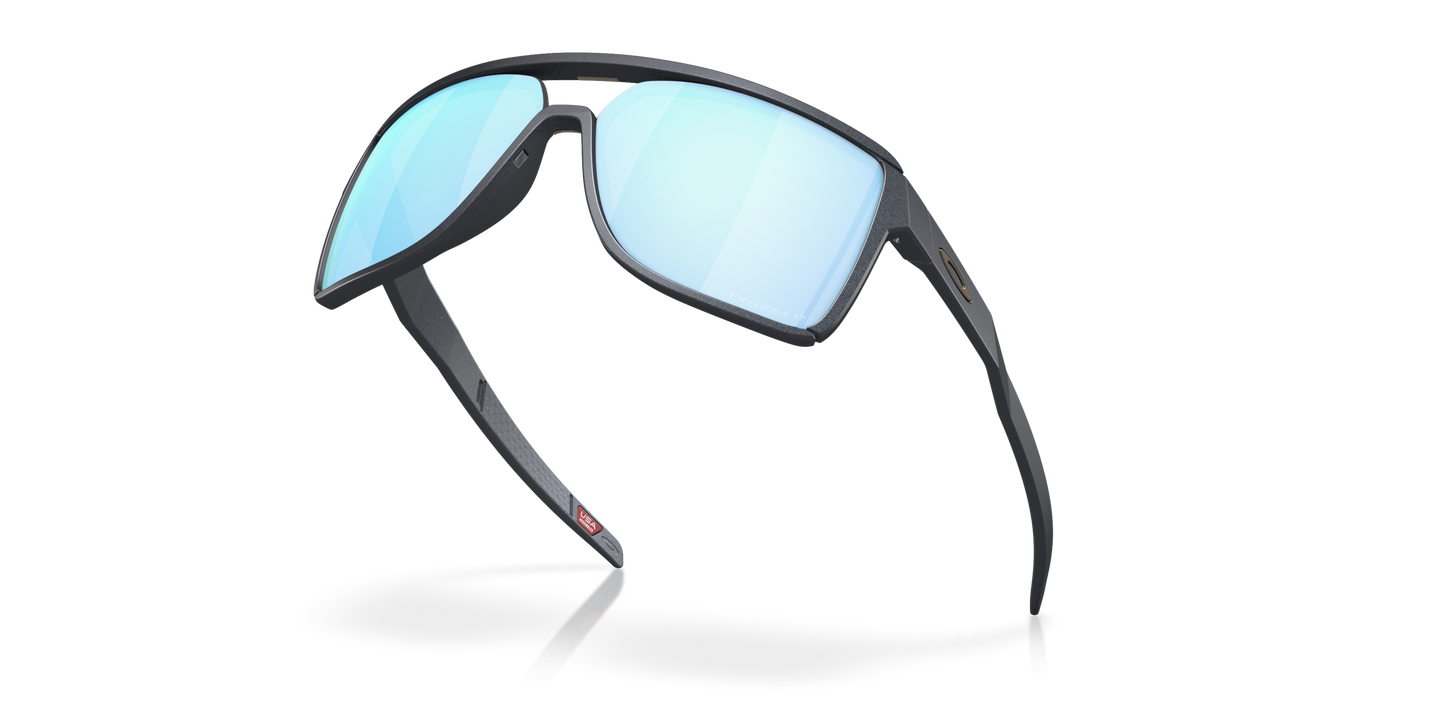 [Prizm Deep Water Polarized Lenses, Blue Steel Frame]