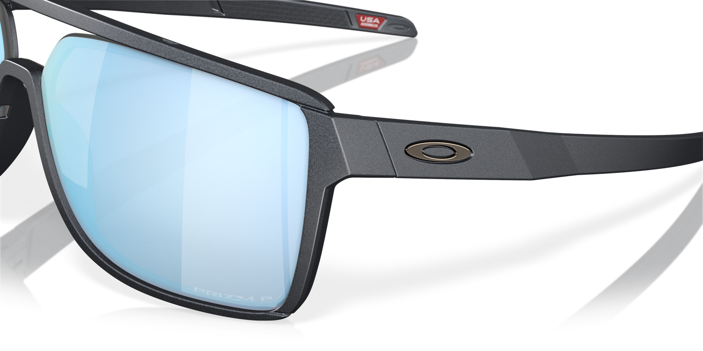 [Prizm Deep Water Polarized Lenses, Blue Steel Frame]