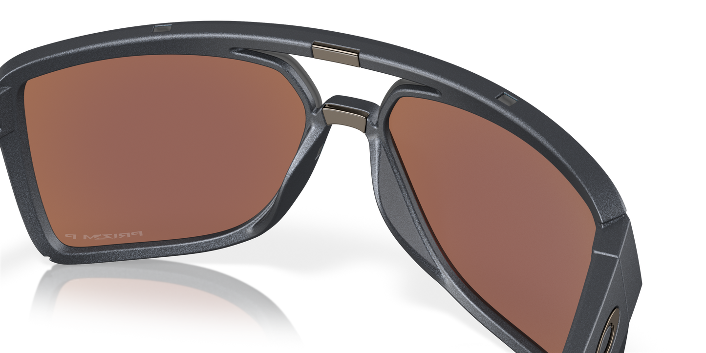 [Prizm Deep Water Polarized Lenses, Blue Steel Frame]