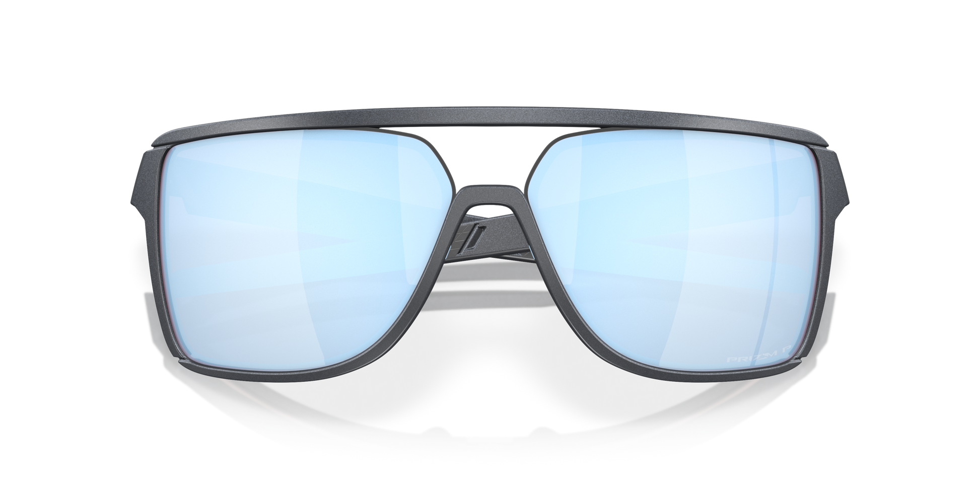 [Prizm Deep Water Polarized Lenses, Blue Steel Frame]
