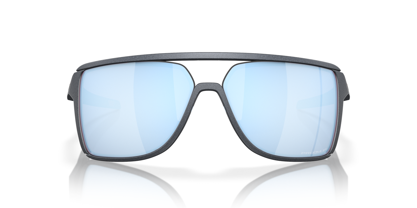 [Prizm Deep Water Polarized Lenses, Blue Steel Frame]