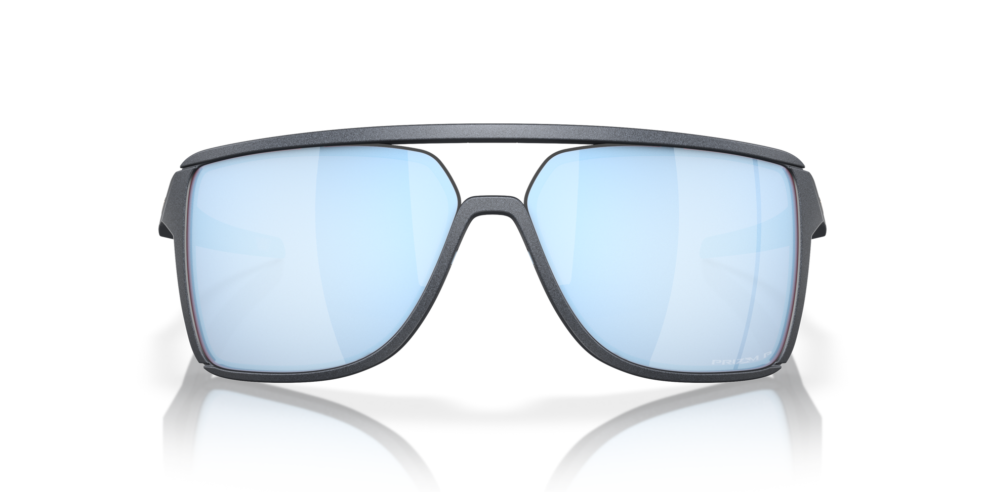 [Prizm Deep Water Polarized Lenses, Blue Steel Frame]