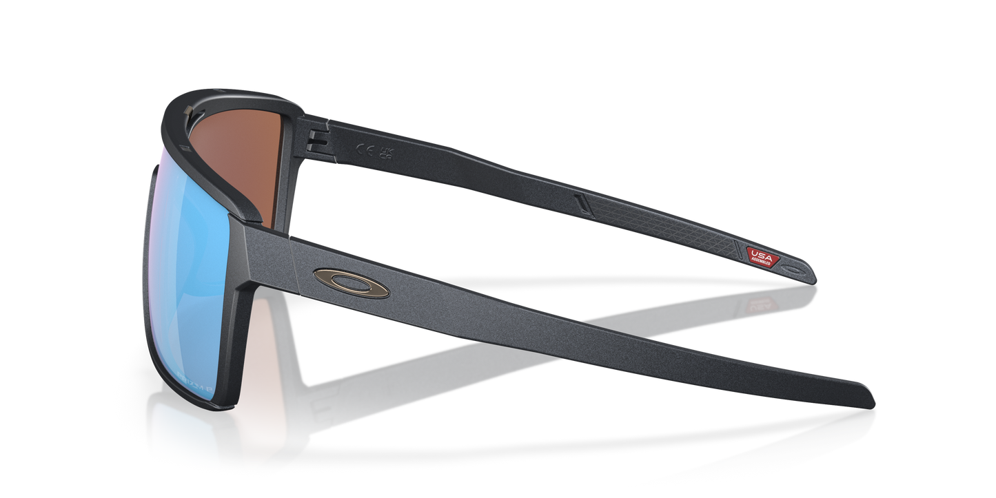 [Prizm Deep Water Polarized Lenses, Blue Steel Frame]