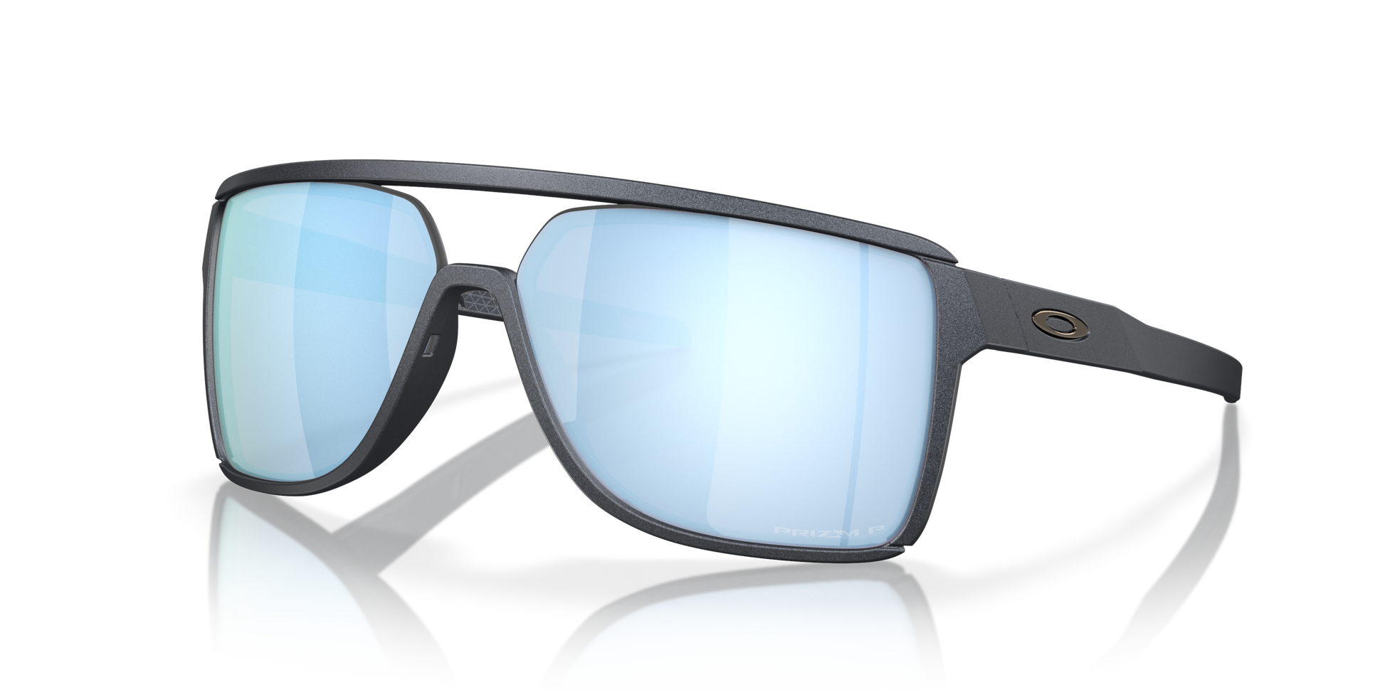 [Prizm Deep Water Polarized Lenses, Blue Steel Frame]