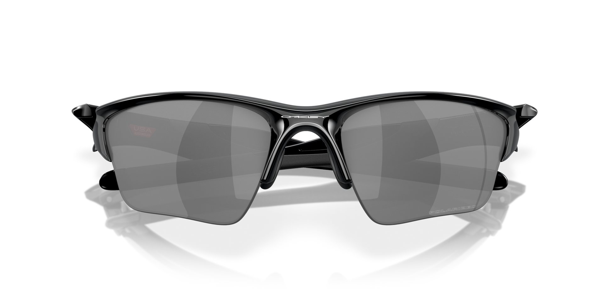 [Black Iridium Polarized Lenses, Polished Black Frame]