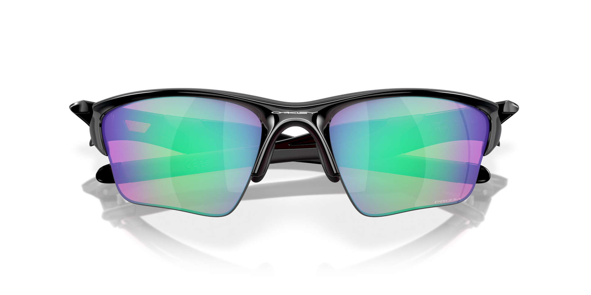[Prizm Golf Lenses, Polished Black Frame]