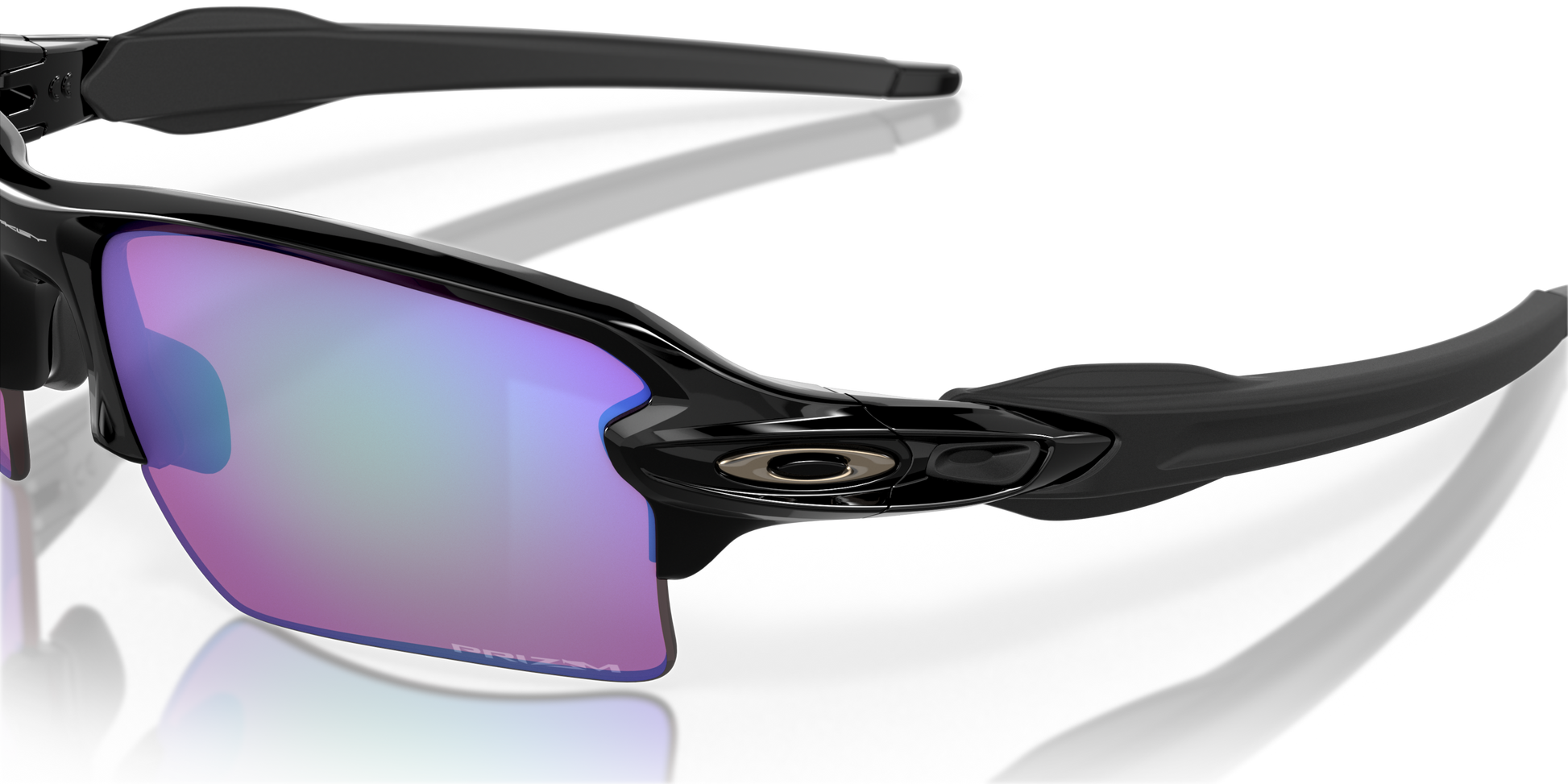 [Prizm Golf Lenses, Polished Black Frame]