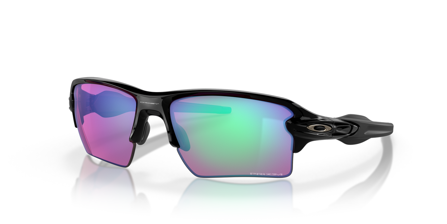 [Prizm Golf Lenses, Polished Black Frame]