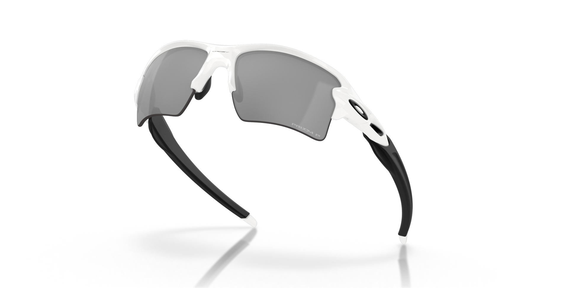 [Prizm Black Polarized Lenses, Polished White Frame]