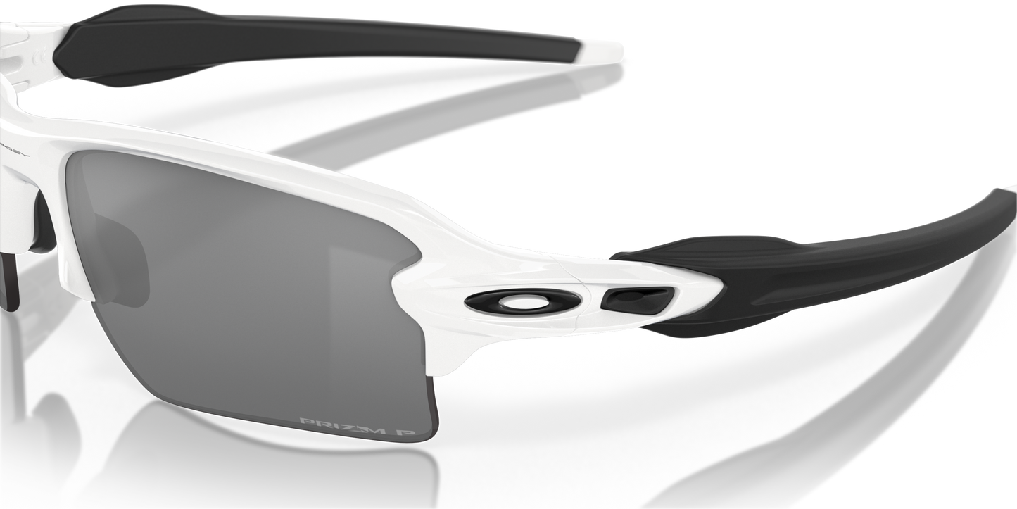 [Prizm Black Polarized Lenses, Polished White Frame]