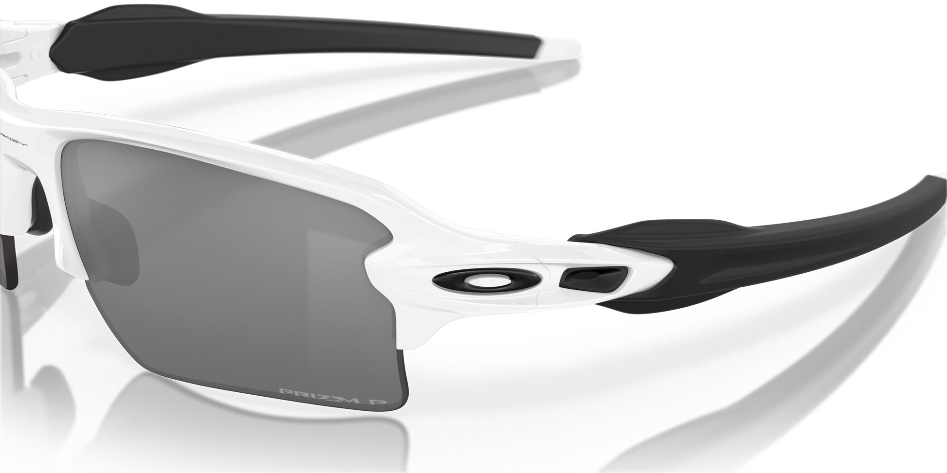 [Prizm Black Polarized Lenses, Polished White Frame]