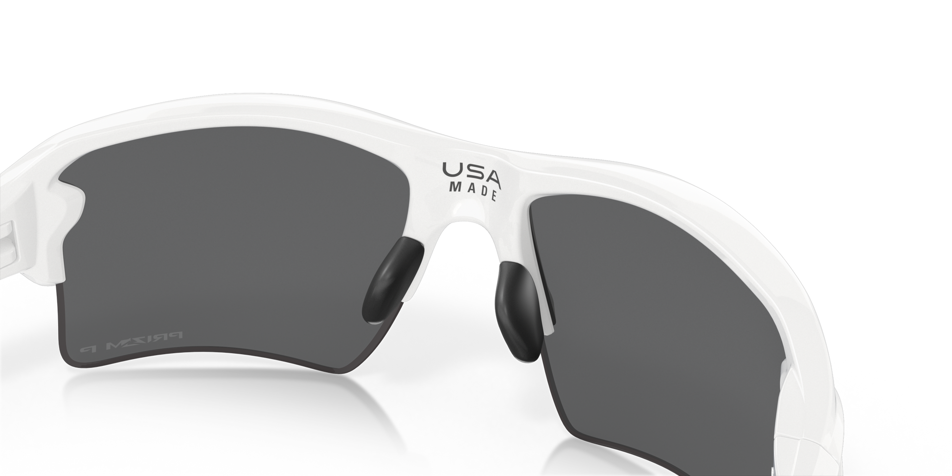 [Prizm Black Polarized Lenses, Polished White Frame]