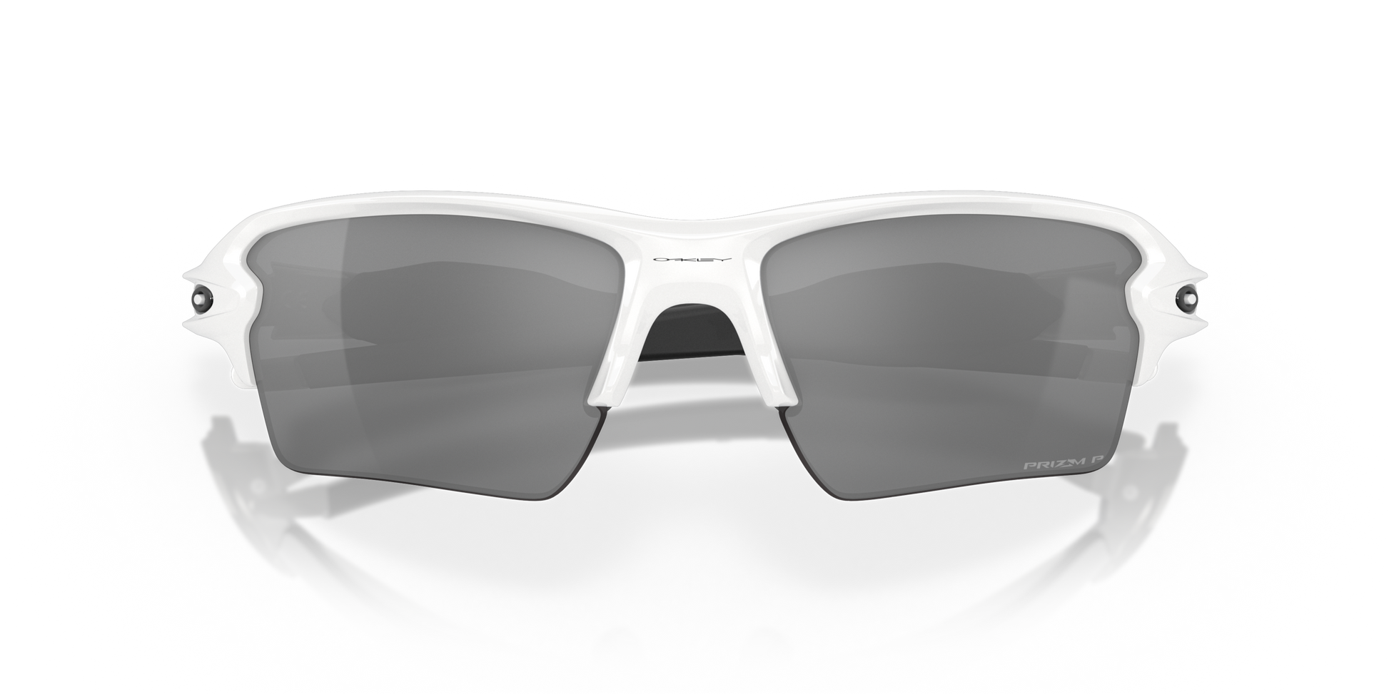 [Prizm Black Polarized Lenses, Polished White Frame]