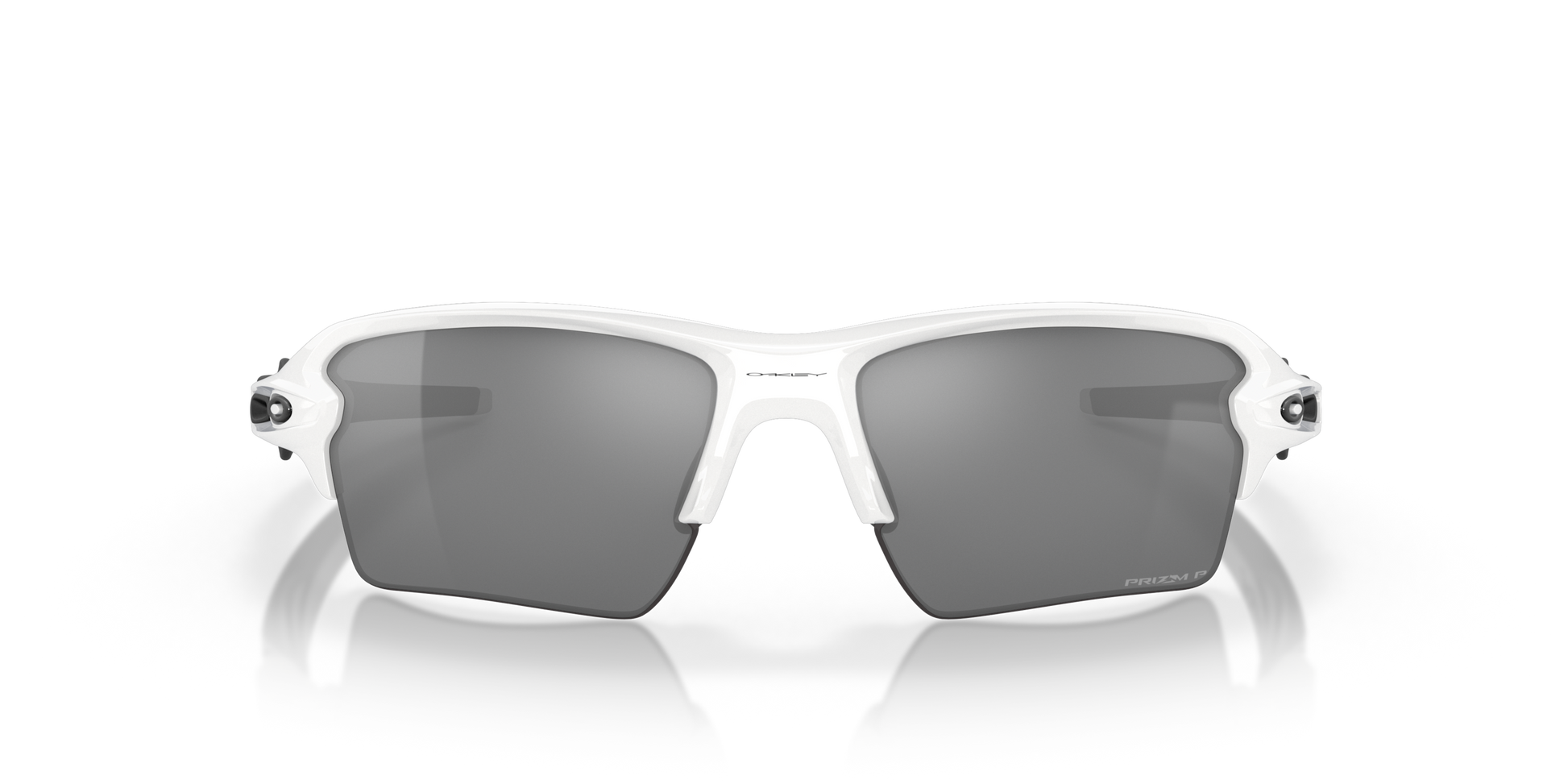 [Prizm Black Polarized Lenses, Polished White Frame]