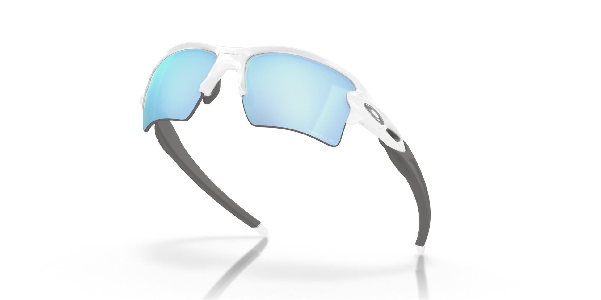 [Prizm Deep Water Polarized Lenses, Polished White Frame]