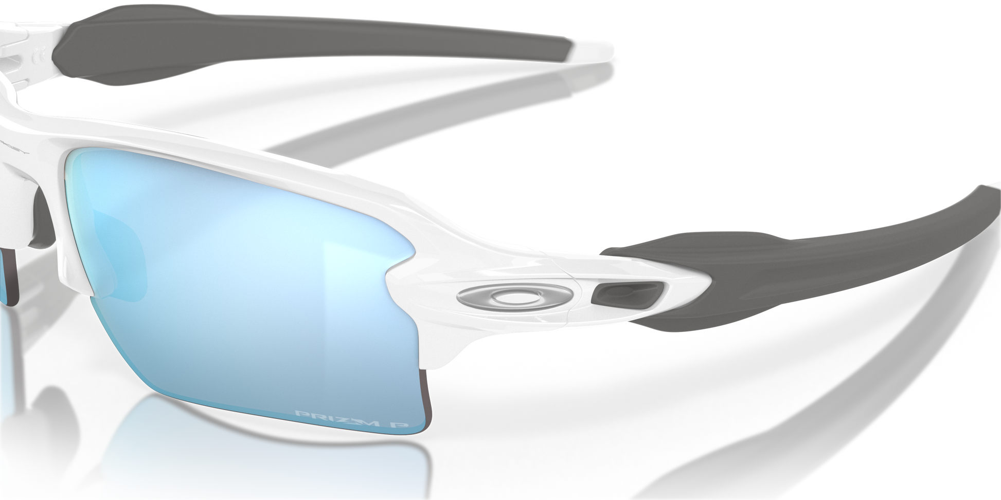 [Prizm Deep Water Polarized Lenses, Polished White Frame]