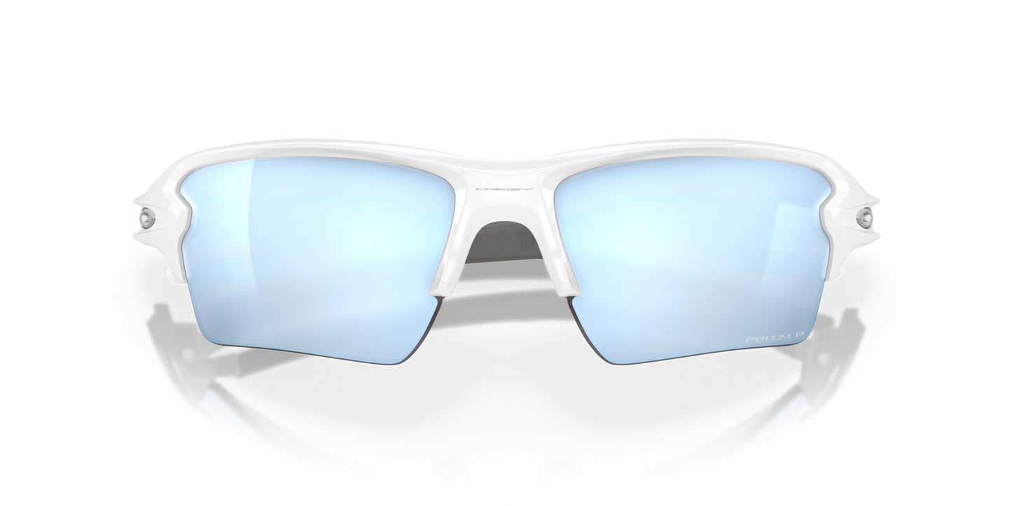 [Prizm Deep Water Polarized Lenses, Polished White Frame]