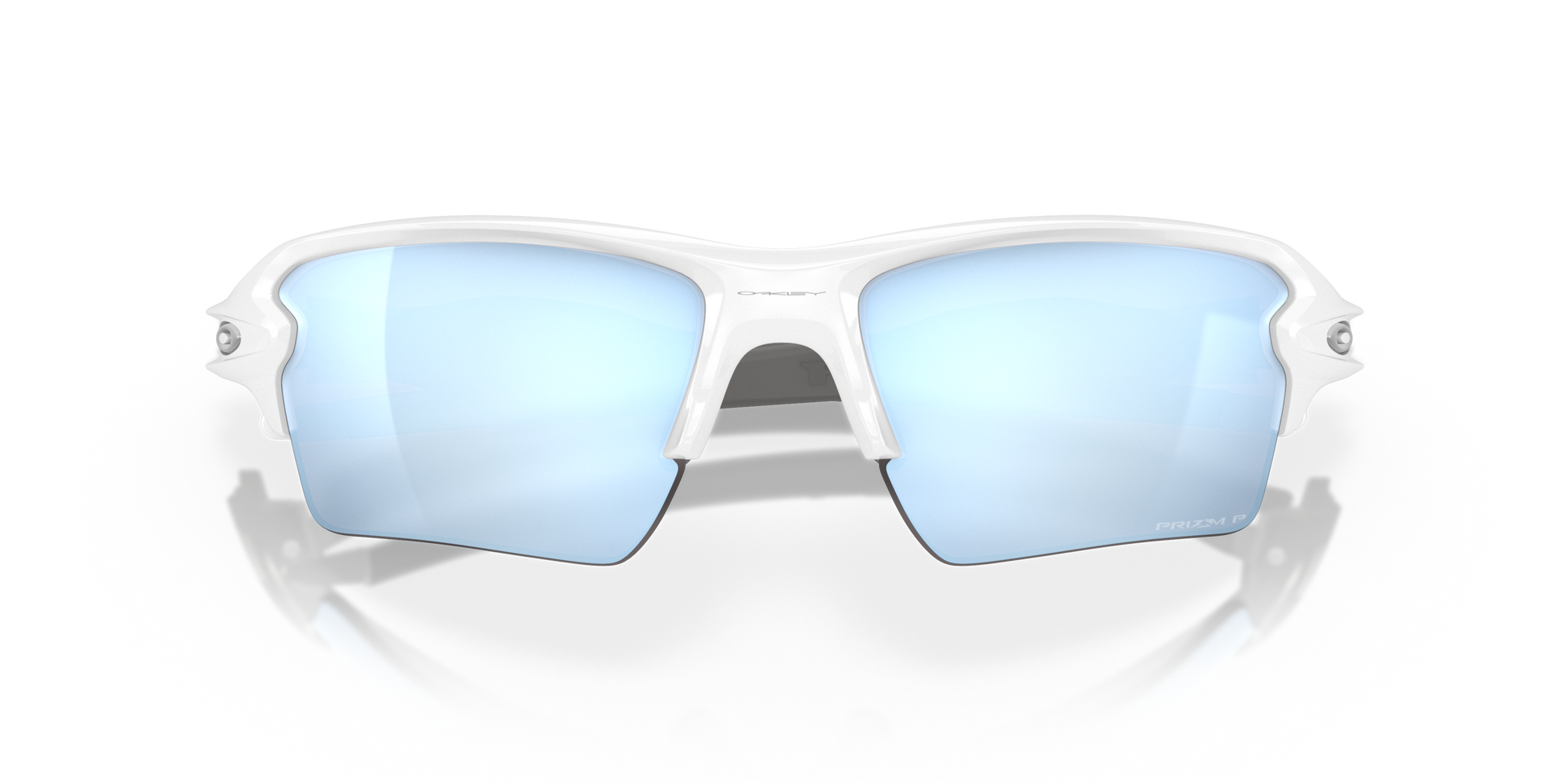 [Prizm Deep Water Polarized Lenses, Polished White Frame]