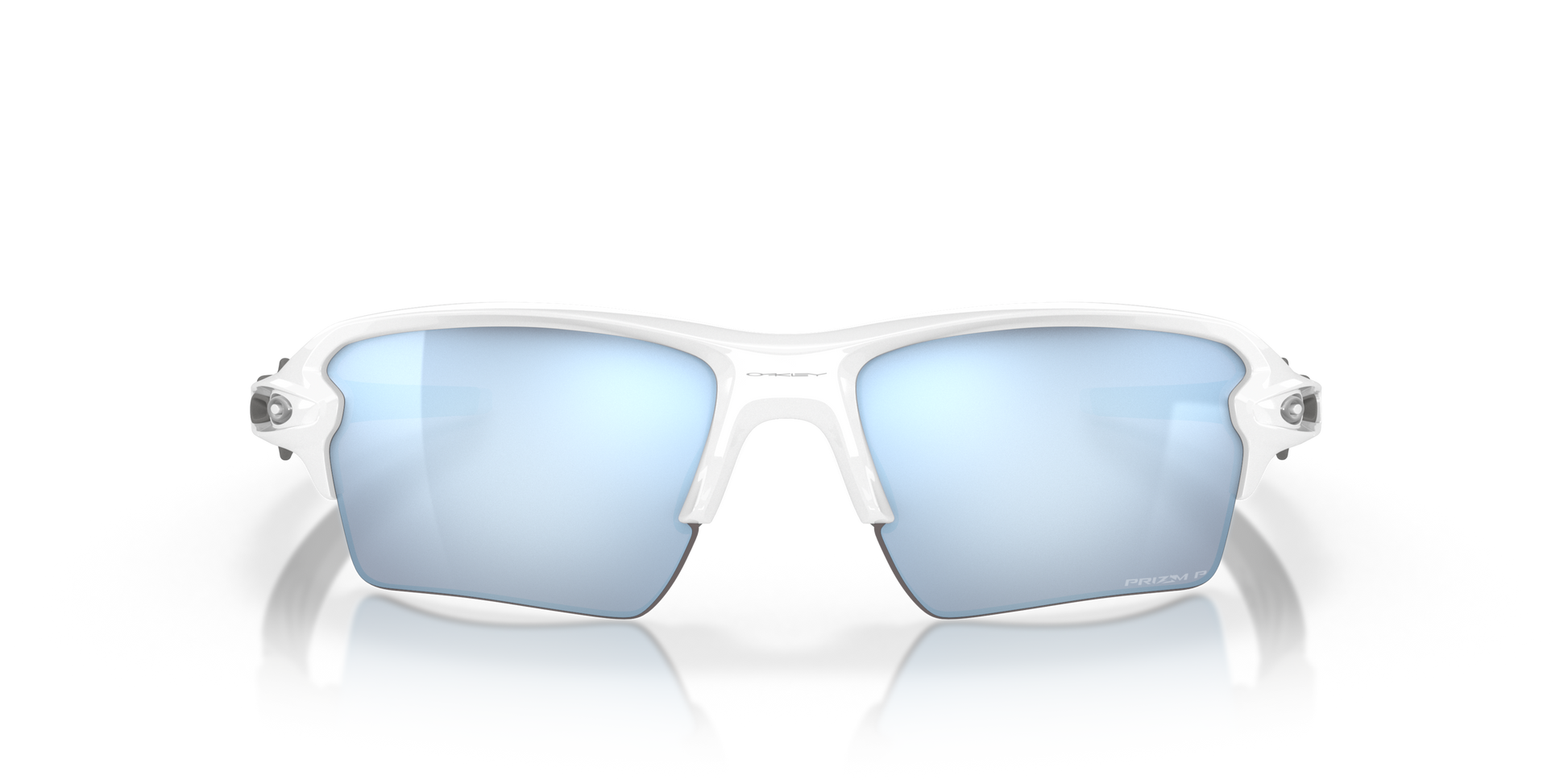 [Prizm Deep Water Polarized Lenses, Polished White Frame]