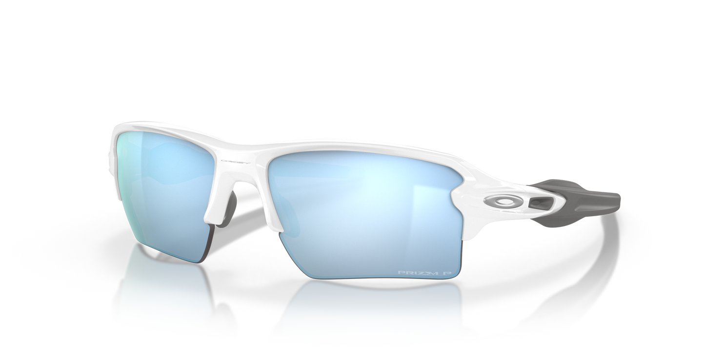 [Prizm Deep Water Polarized Lenses, Polished White Frame]
