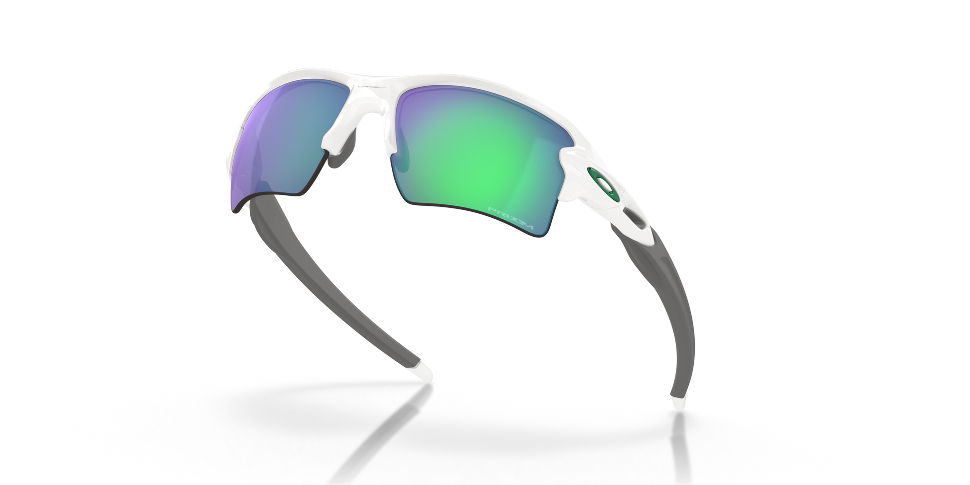 [Prizm Jade Lenses, Polished White Frame]