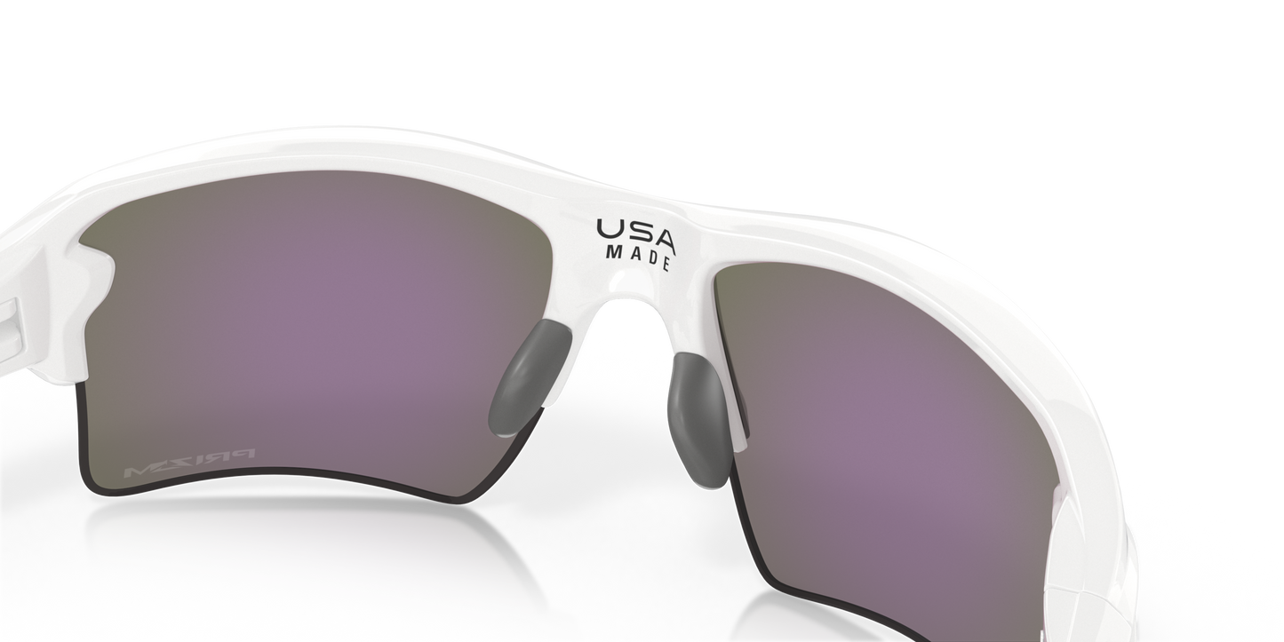 [Prizm Jade Lenses, Polished White Frame]