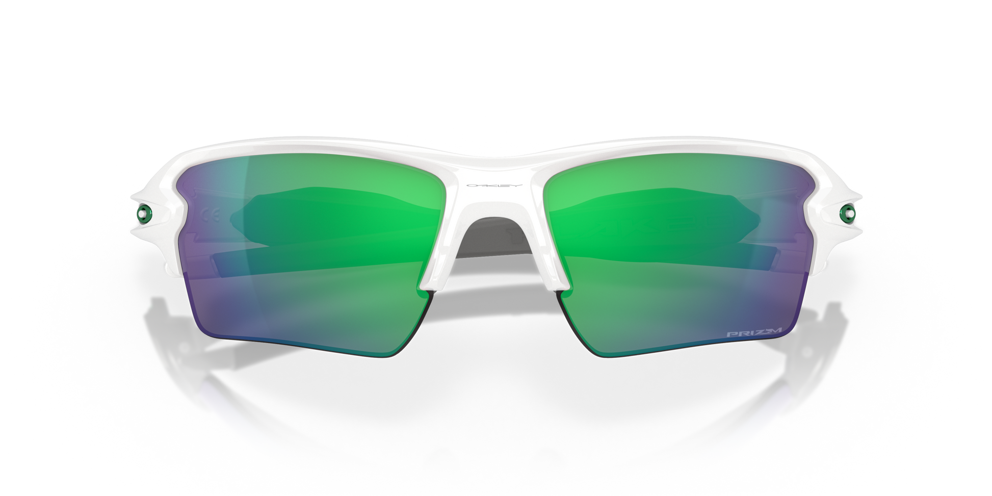 [Prizm Jade Lenses, Polished White Frame]