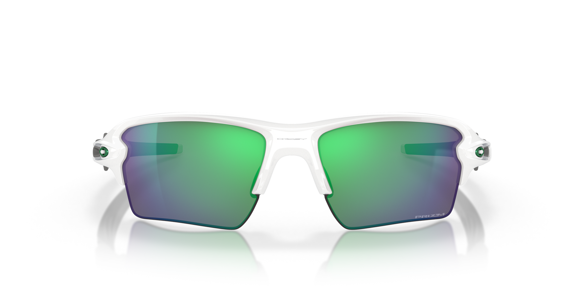 [Prizm Jade Lenses, Polished White Frame]