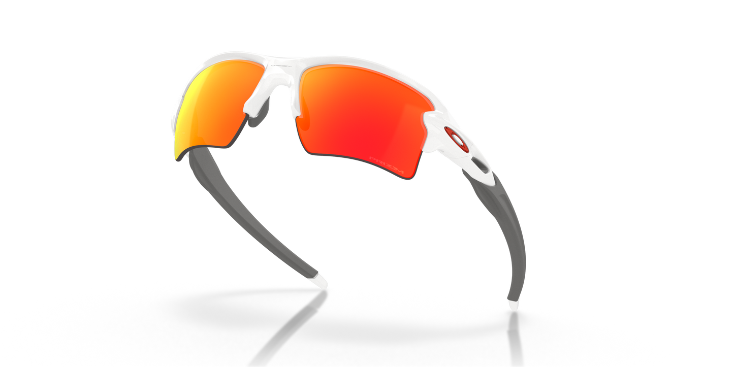 [Prizm Ruby Lenses, Polished White Frame]