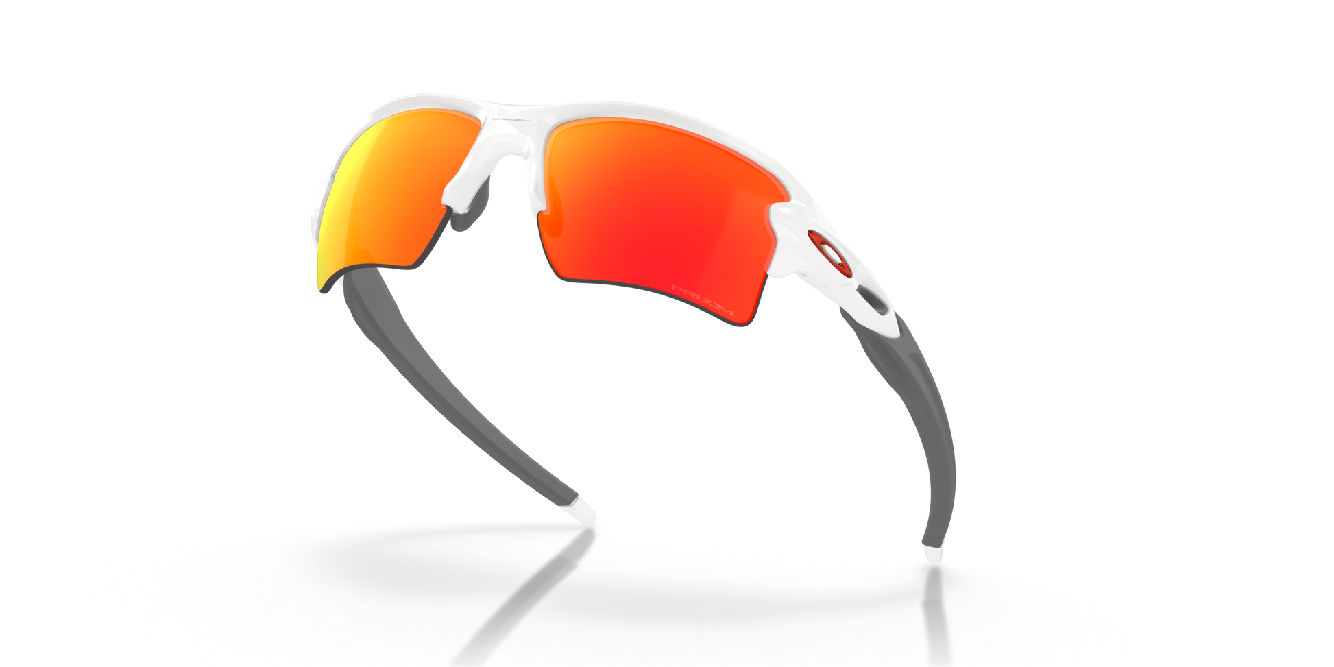 [Prizm Ruby Lenses, Polished White Frame]