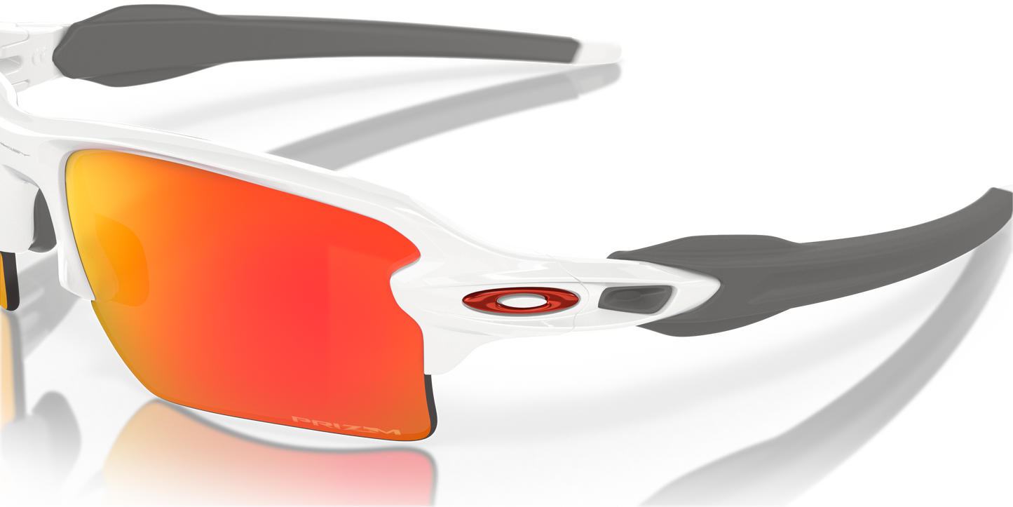[Prizm Ruby Lenses, Polished White Frame]