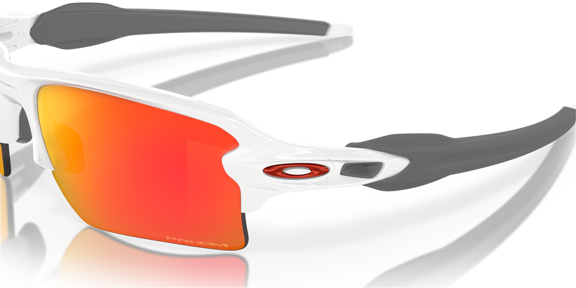 [Prizm Ruby Lenses, Polished White Frame]