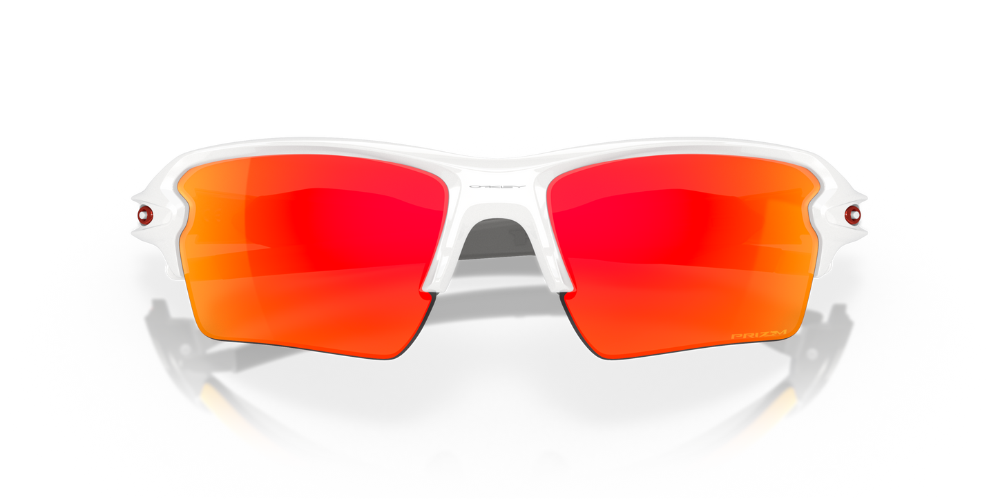 [Prizm Ruby Lenses, Polished White Frame]