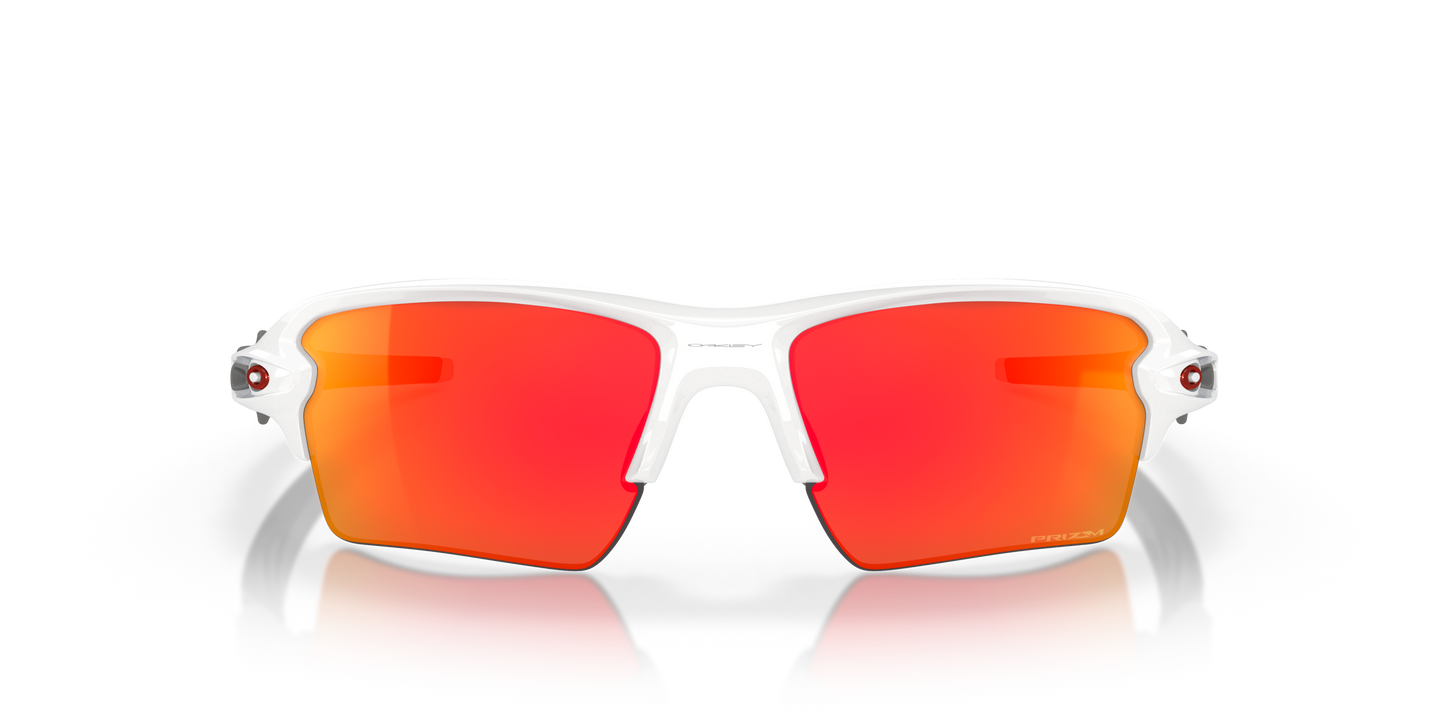 [Prizm Ruby Lenses, Polished White Frame]