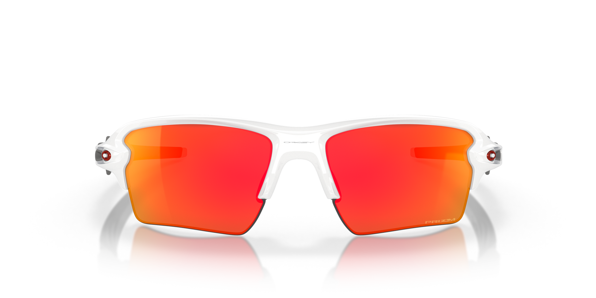 [Prizm Ruby Lenses, Polished White Frame]