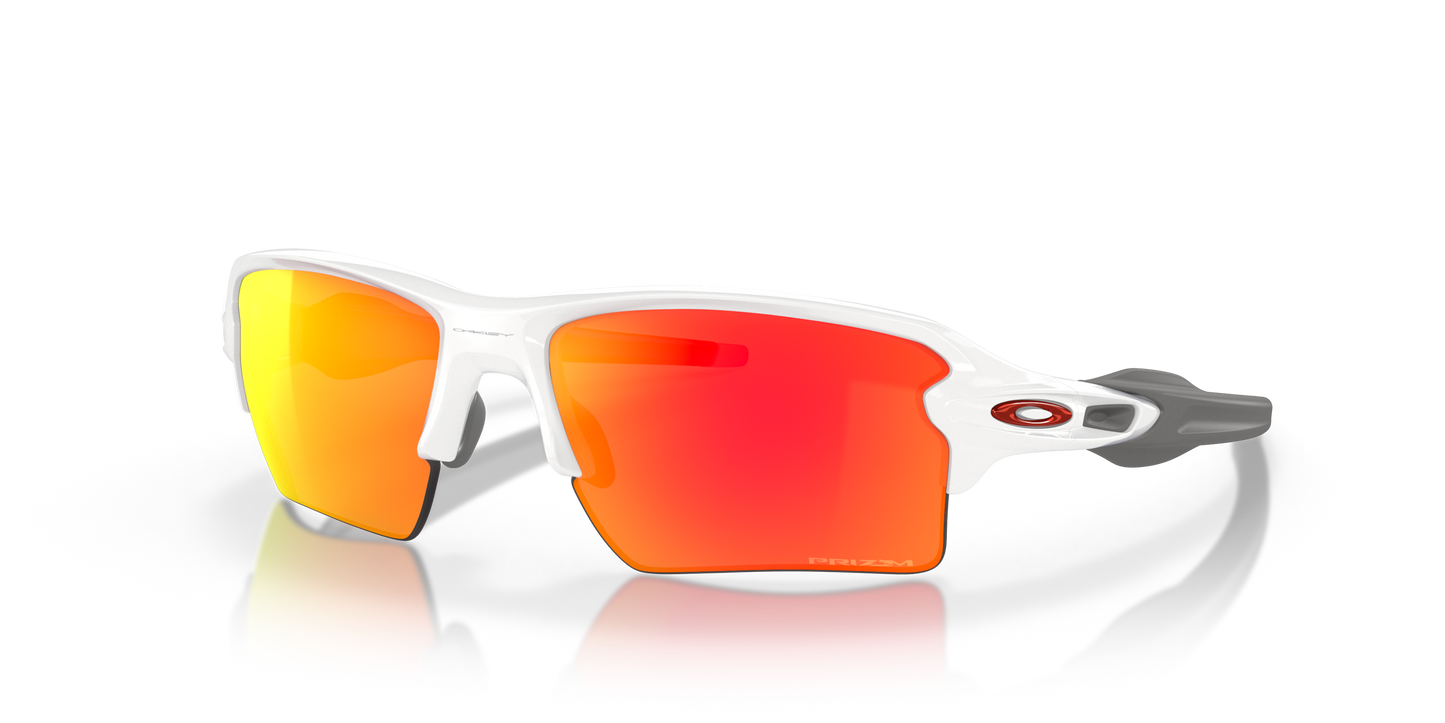 [Prizm Ruby Lenses, Polished White Frame]