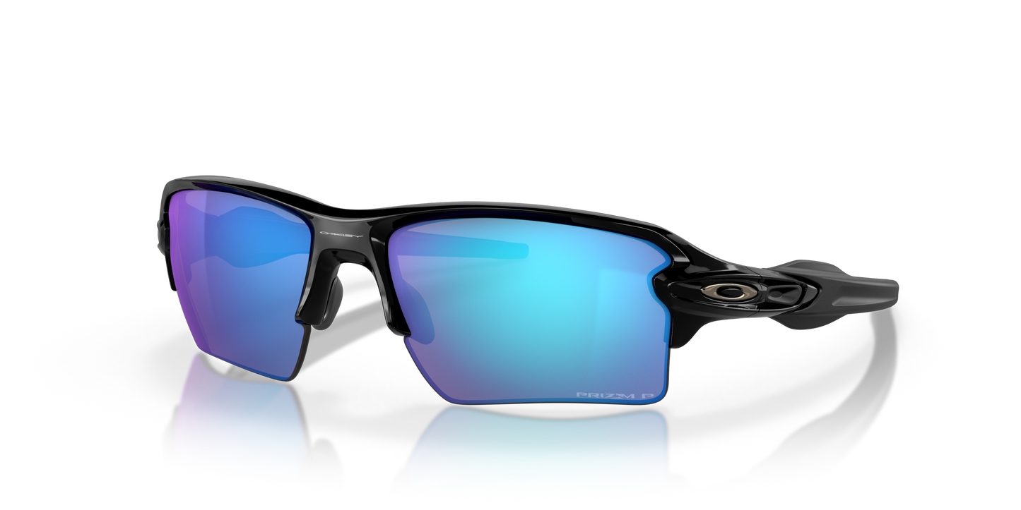 [Prizm Sapphire Polarized Lenses, Polished Black Frame]