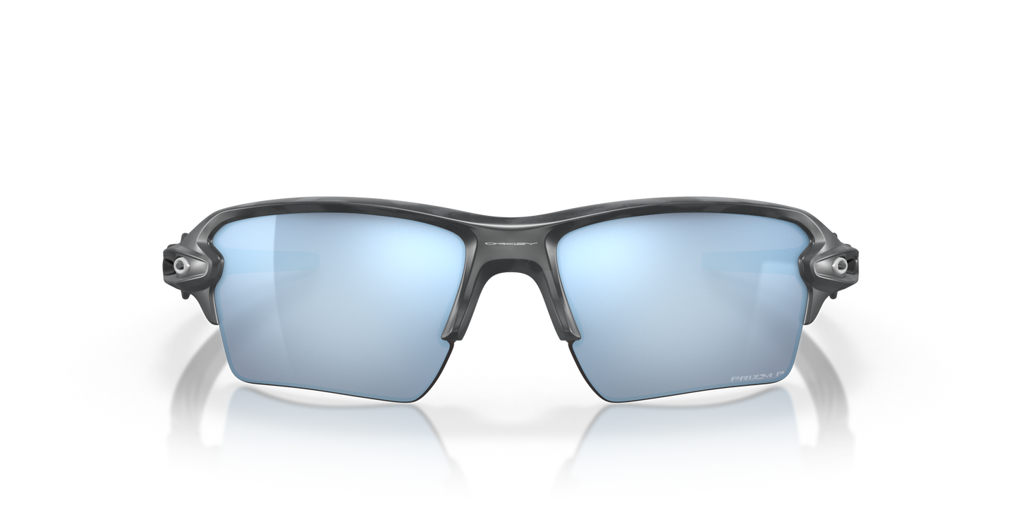 [Prizm Deep Water Polarized Lenses, Matte Black Camo Frame]