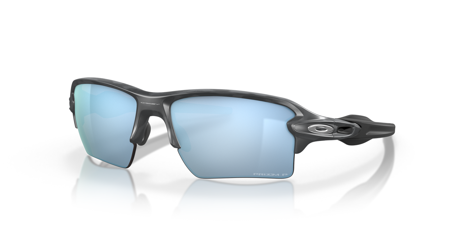 [Prizm Deep Water Polarized Lenses, Matte Black Camo Frame]