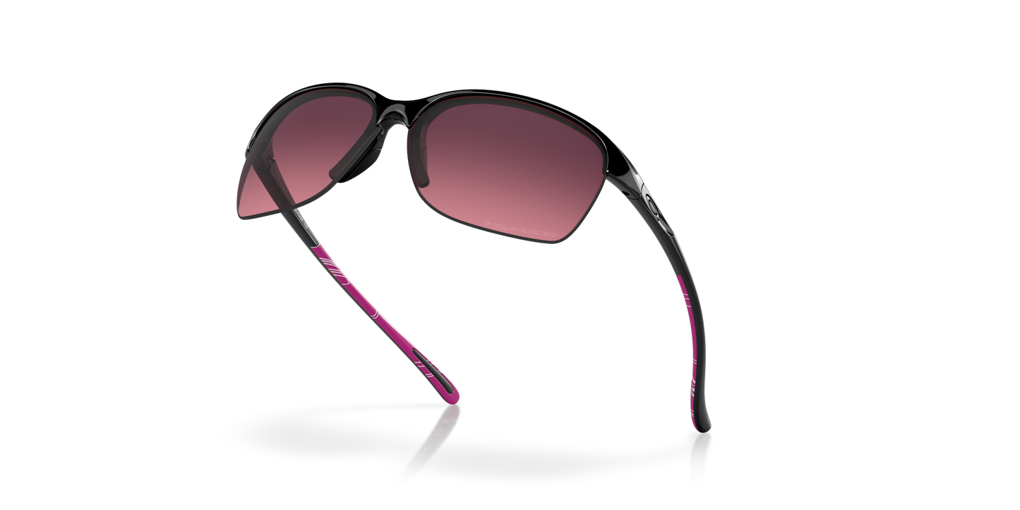 [Rose Gradient Polarized Lenses, Polished Black Frame]