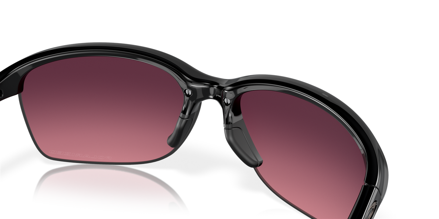 [Rose Gradient Polarized Lenses, Polished Black Frame]