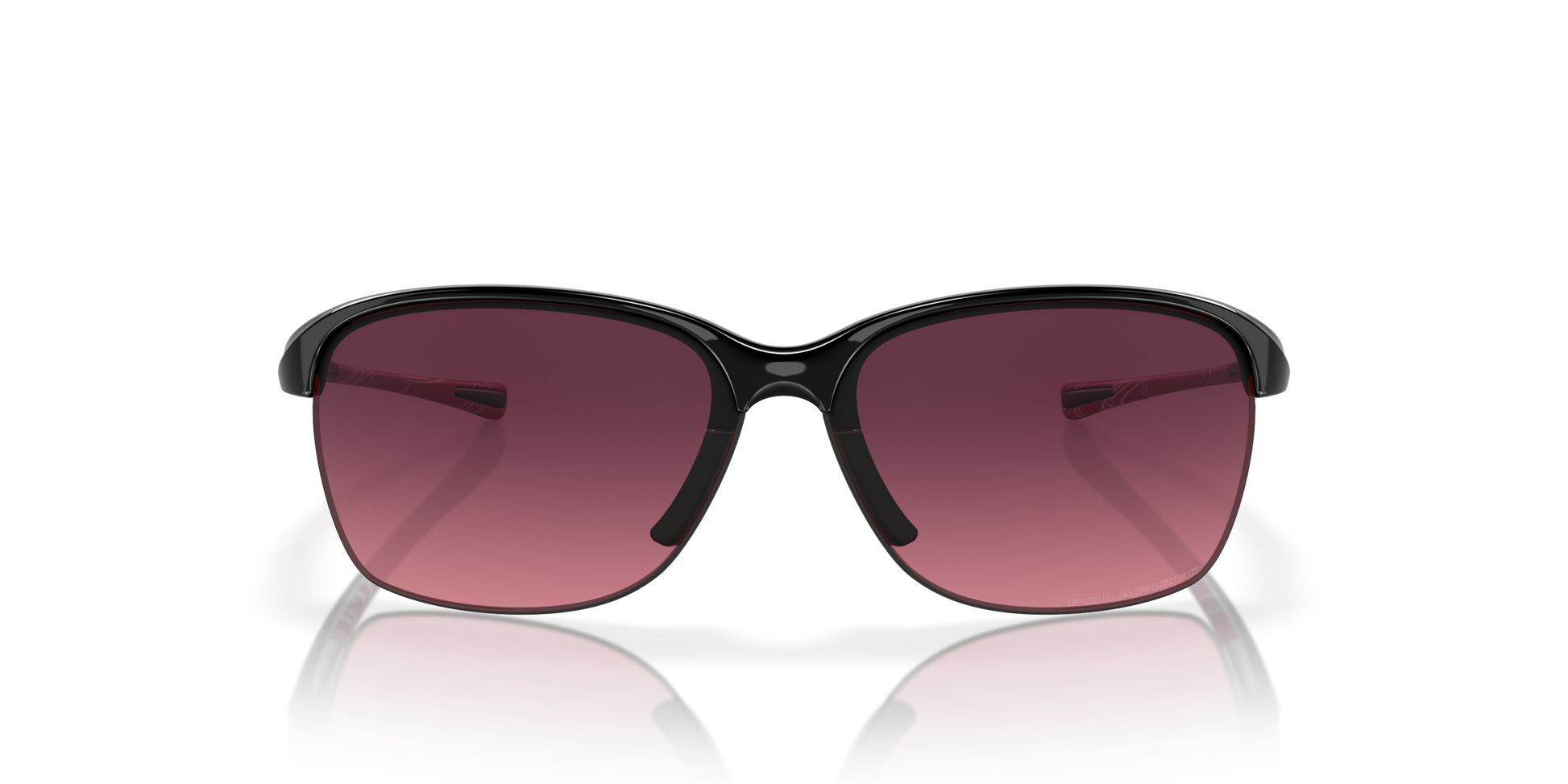 [Rose Gradient Polarized Lenses, Polished Black Frame]