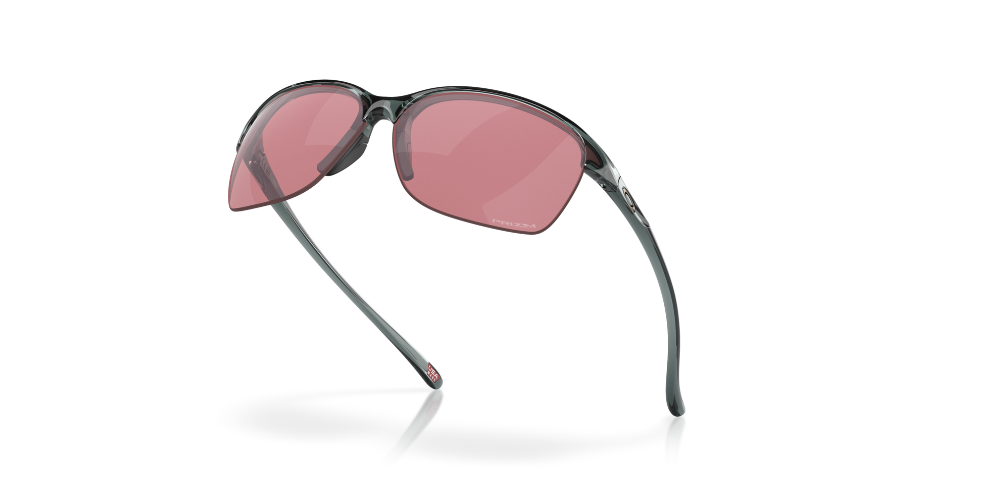 [Prizm Dark Golf Lenses, Crystal Black Frame]